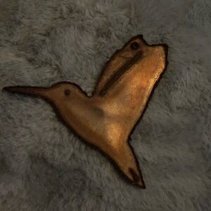 Burnt metal hummingbird